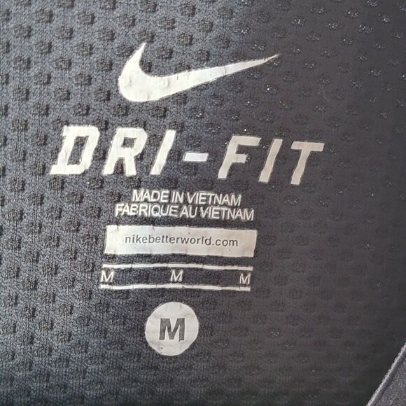 Nike Fordham Rams Black Dri-Fit 1/2 Zip Sweater Mesh Vented Underarms Long Slv M - Picture 5 of 9